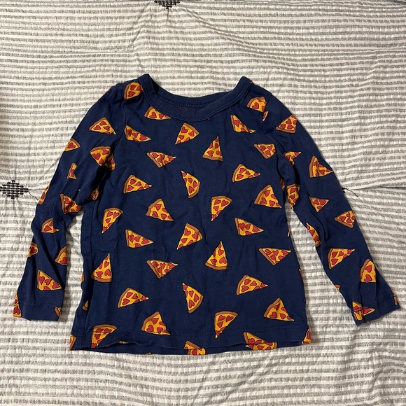 🔆5/$25 Joe Fresh Pizza Long Sleeve Shirt Size 18-24 Months - Picture 2 of 4